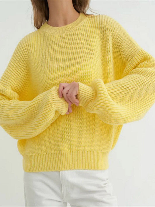 Soft Knit Women's Crew Neck Sweater