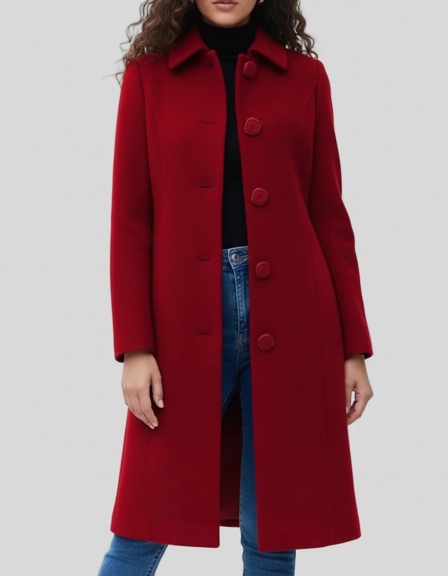 Classic Ladies Long Waterproof Trench Coat