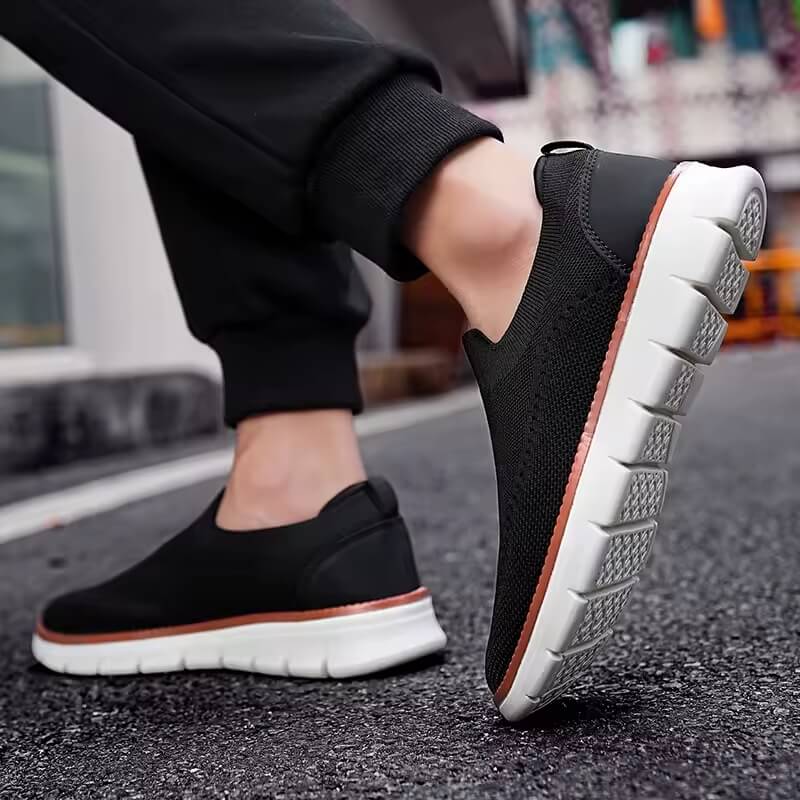 Flex Slip-on - Knit Stretch Comfort Breathable Shoes Black
