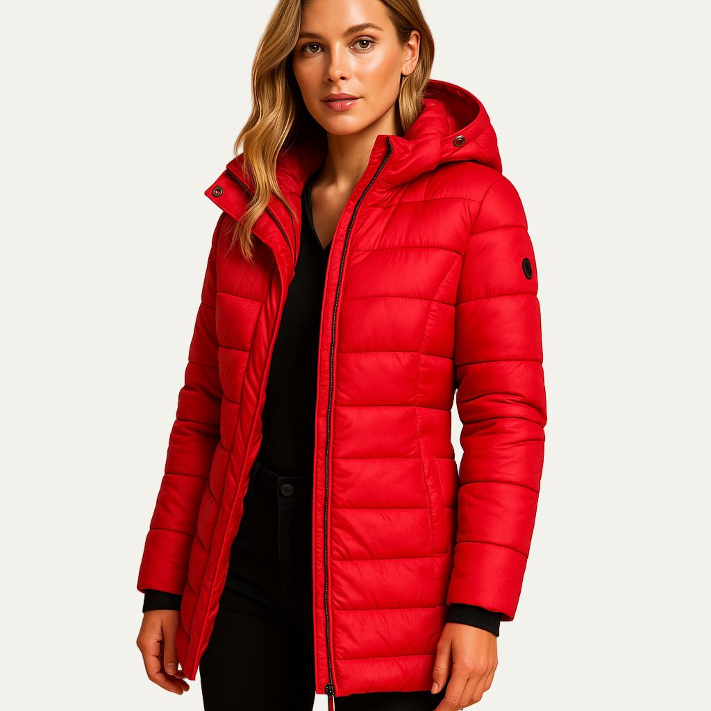 Women’s Mid Length Quilted Puffer Coat