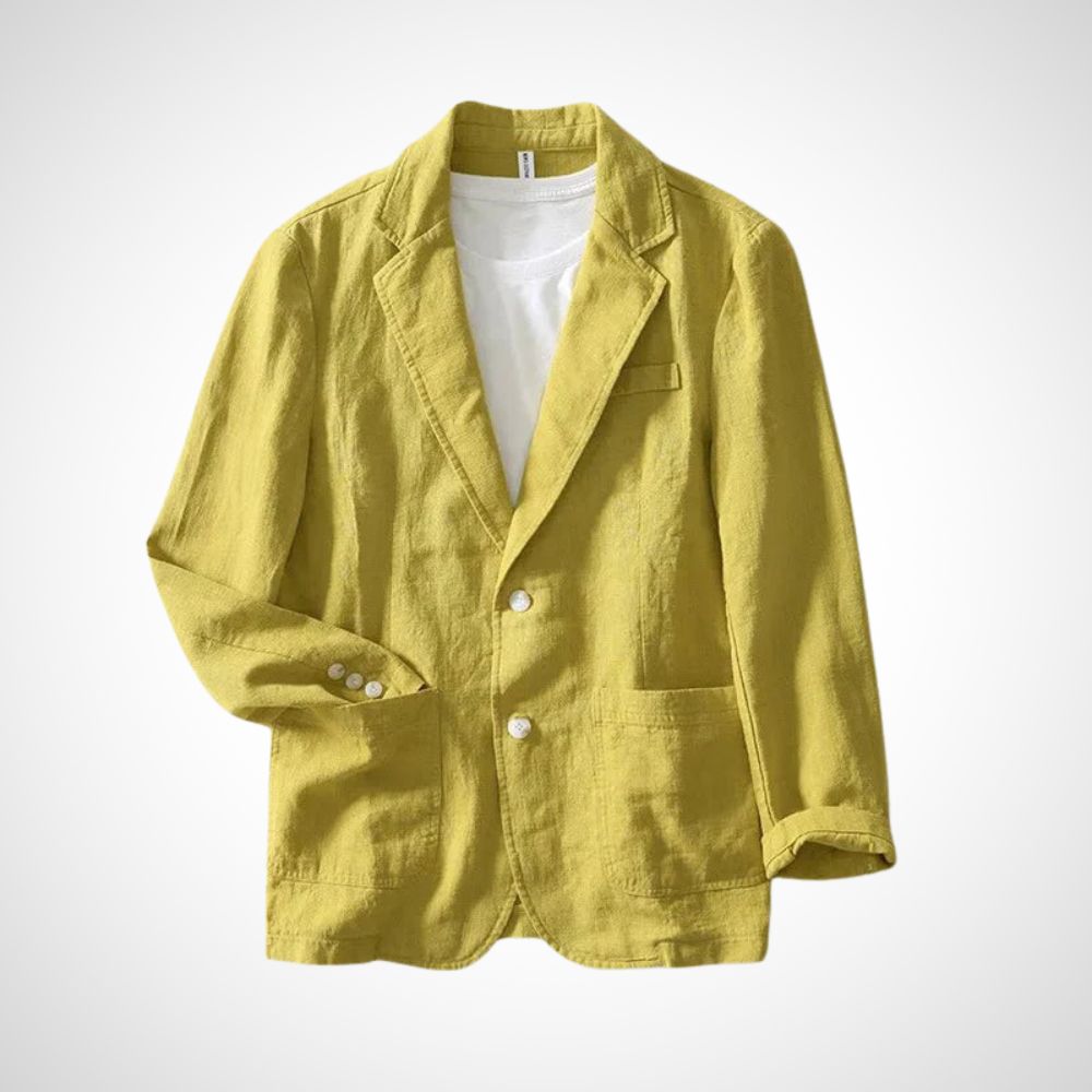 Light men's linen blazer made from a cotton blend – Julian