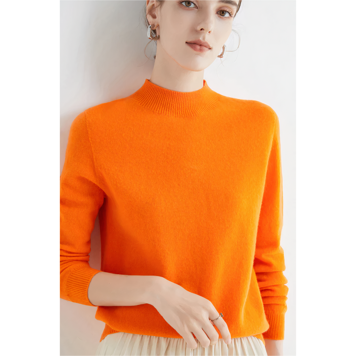 Luxury Knitted Cashmere Jumper for Women - Evelina