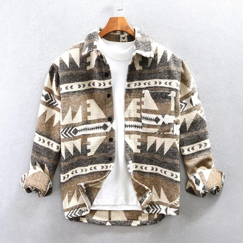 Men's Casual Flannel Shirt Jacket