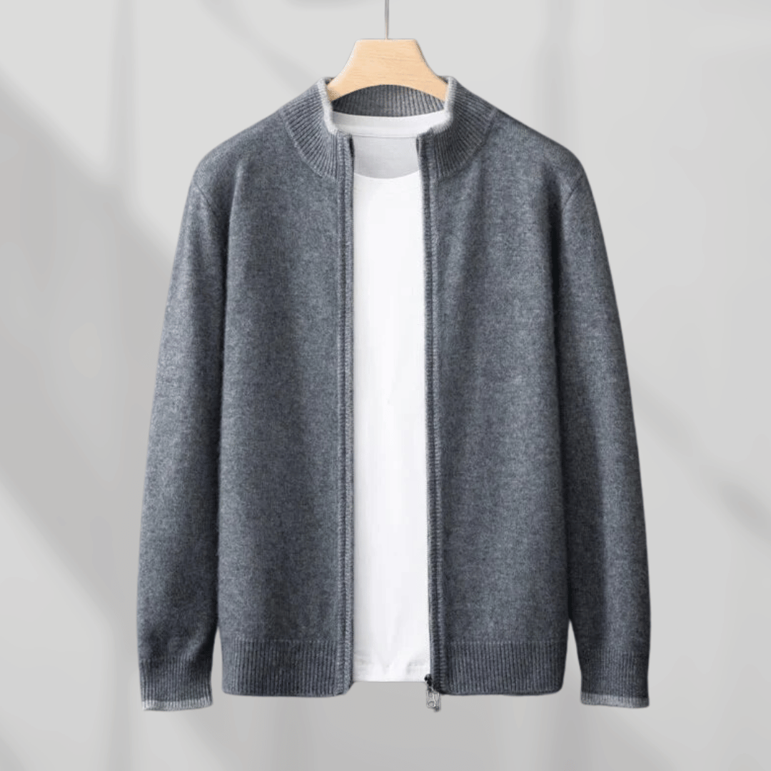 Men's Cashmere Zip Jacket – Laurent