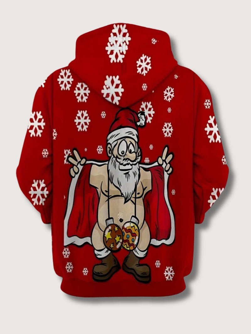 Men’s Santa Print Christmas Hoodie