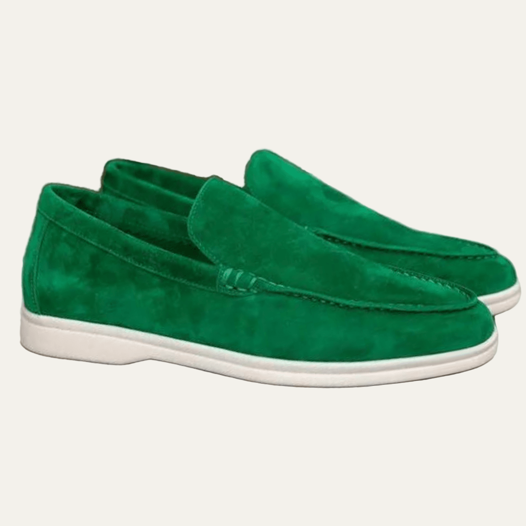 Men’s Low Profile Suede Platform Slip On Loafers