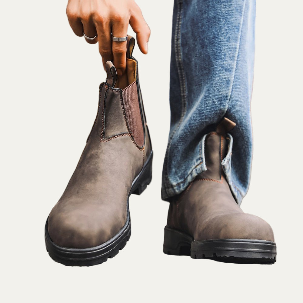 Men’s Rugged Lug Sole Work Style Chelsea Boots