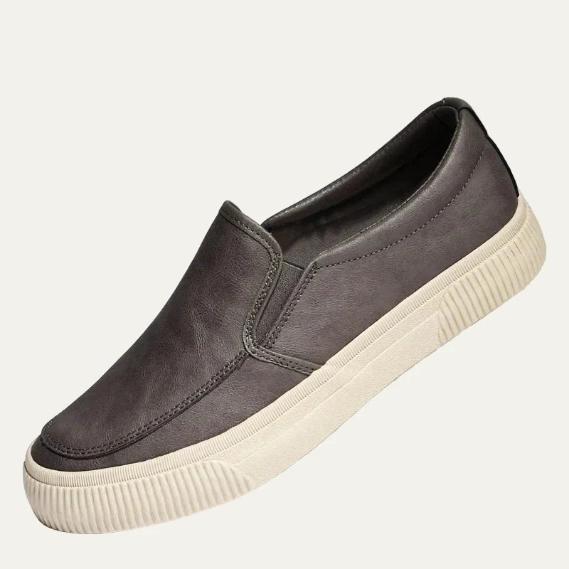 Men’s Modern Suede Penny Strap Platform Loafers