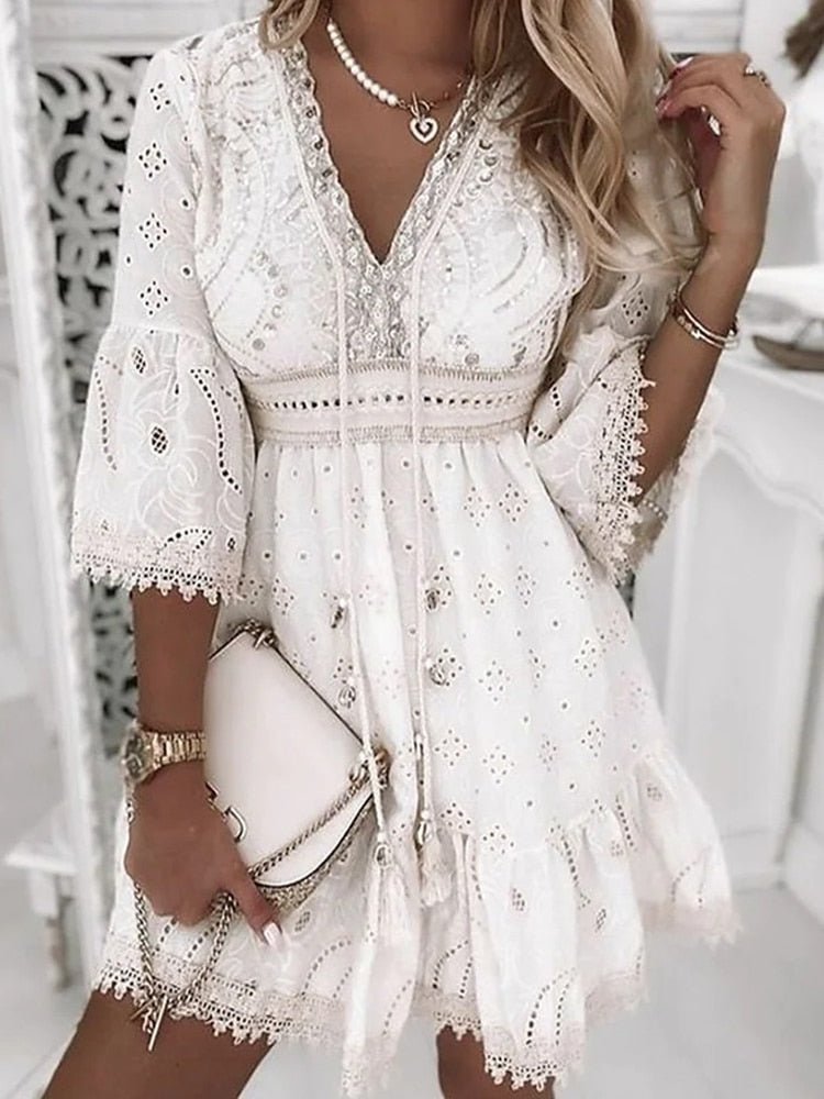 Women's Chic Summer Dress with Airy Fabric
