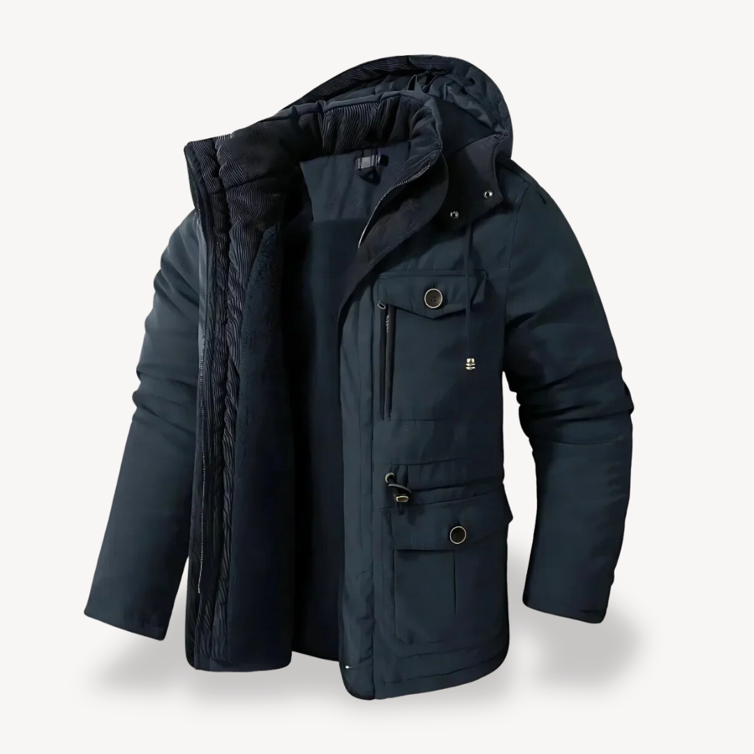 Men's Winter Parka – Waterproof Fur-Lined Jacket