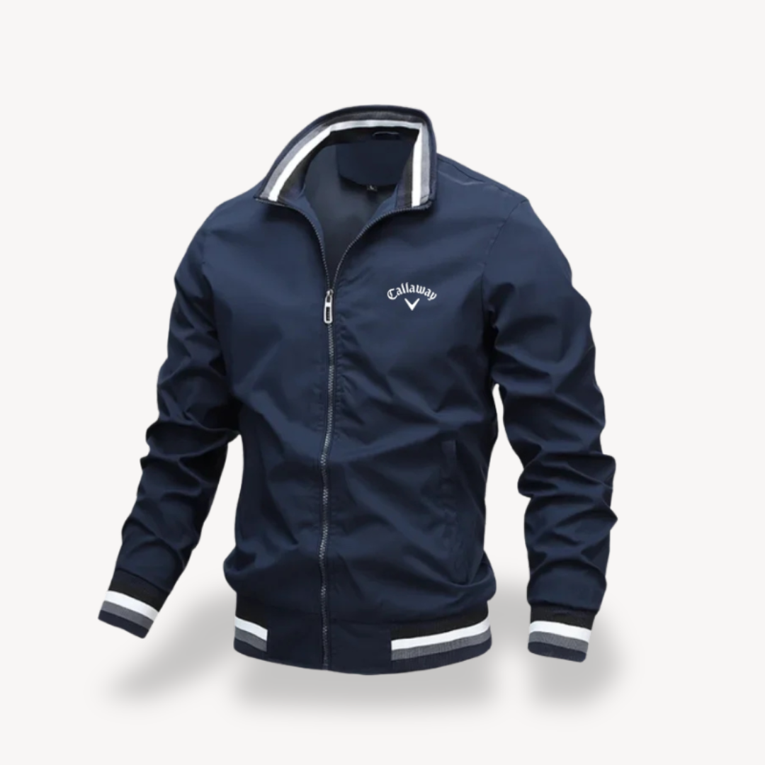 Men’s Lightweight Ribbed Golf Windbreaker