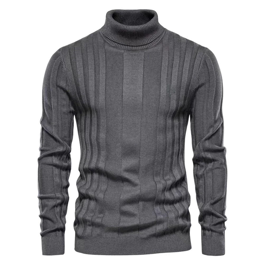 Men's Fitted Crew Neck Winter Sweater