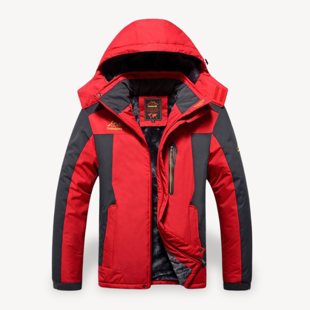 Men's Waterproof Fleece Ski Jacket