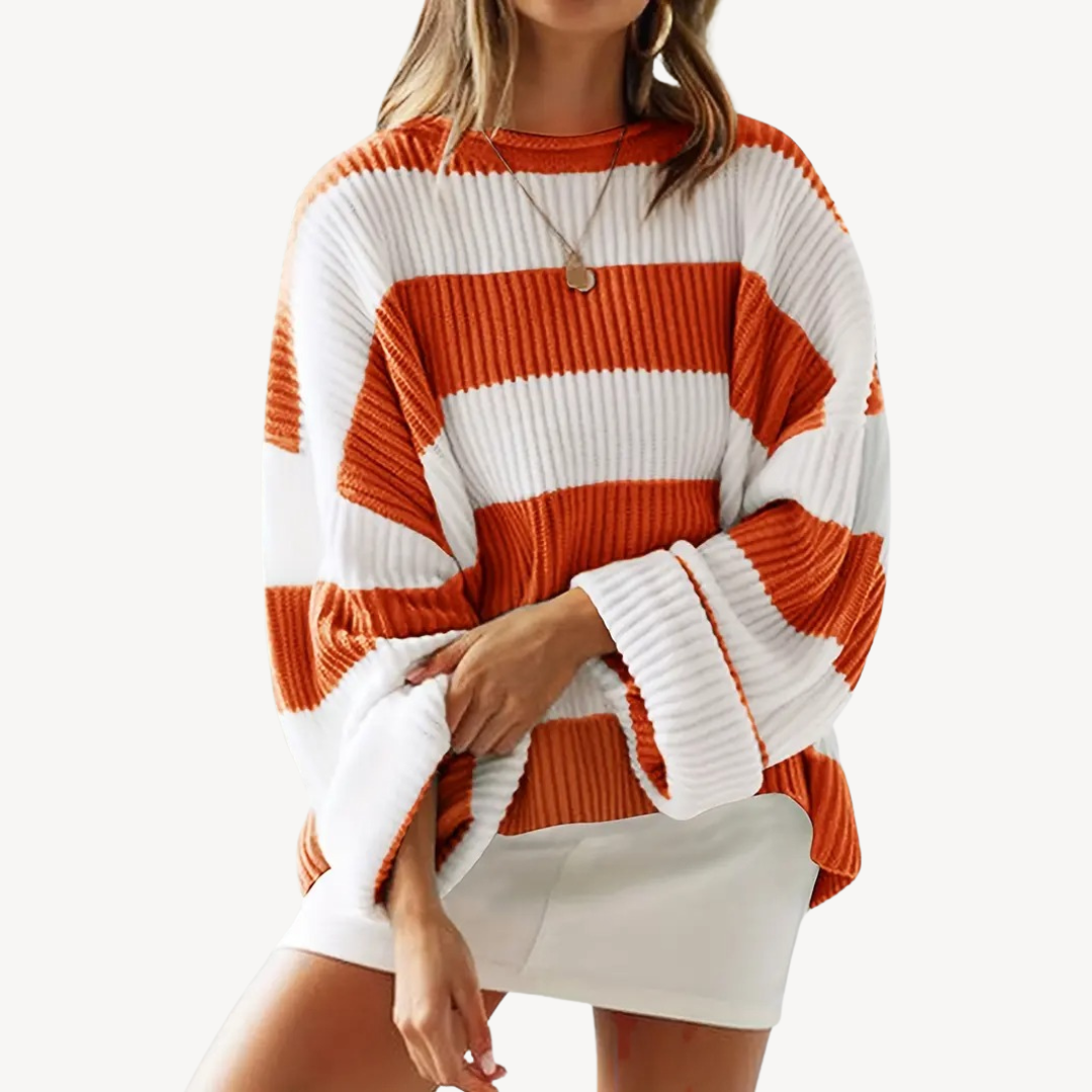 Women's Striped Oversized Sweater