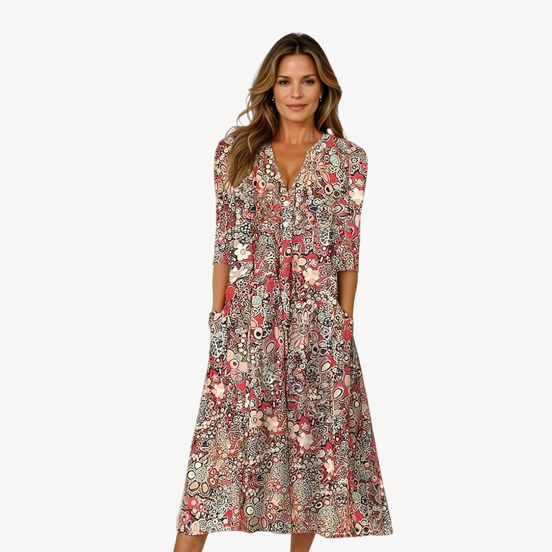 Women's Floral Midi Dress
