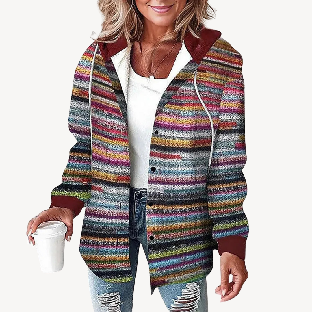 Plaid Hooded Shirt Jacket