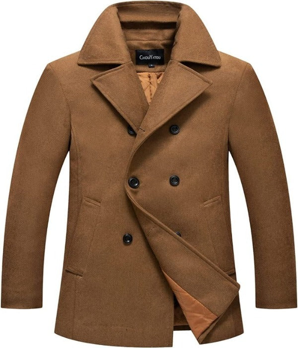 Stylish Wool Blend Coat - Victor