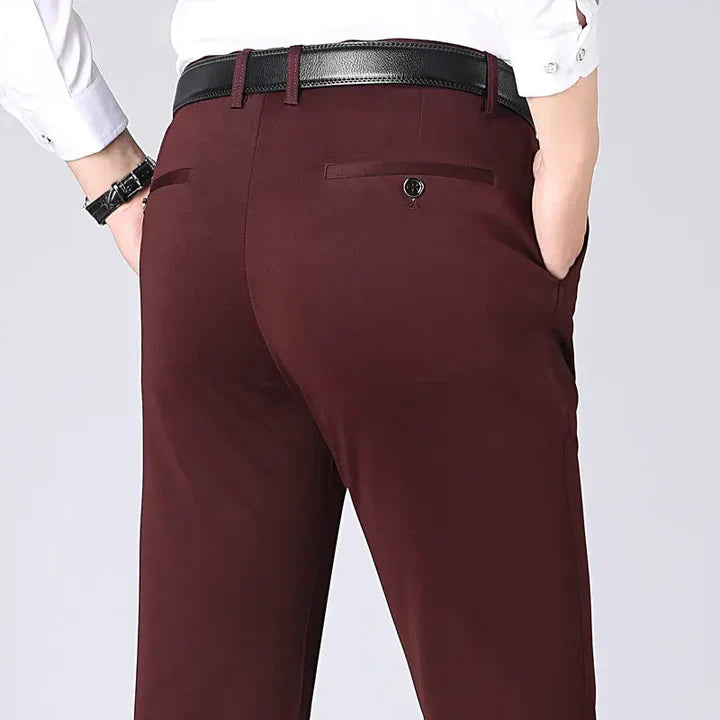 Comfortable Slim Fit Stretch Dress Trousers