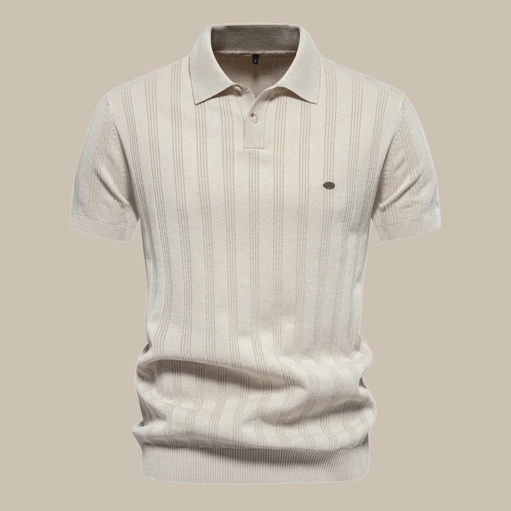 Classic Mens Merino Wool Polo Shirt