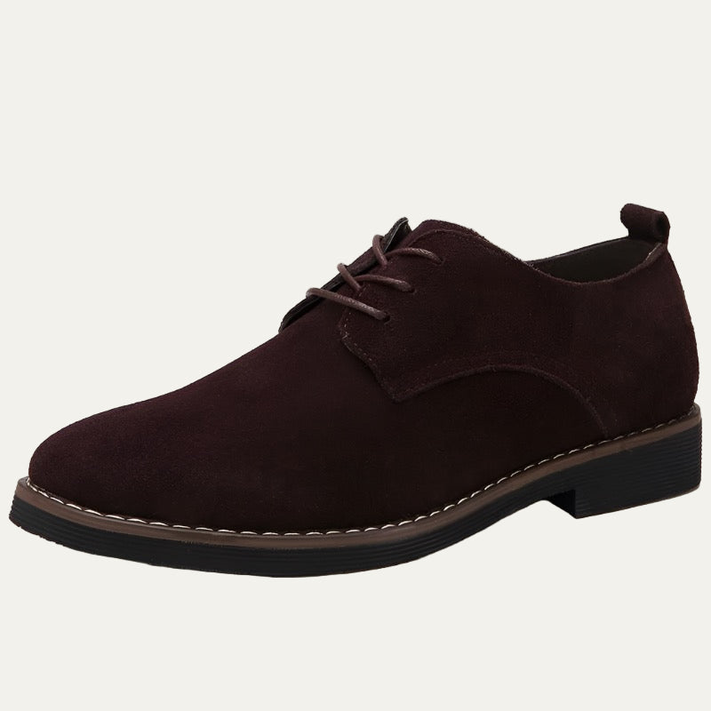 Men’s Suede Contrast Stitch Derby Shoes