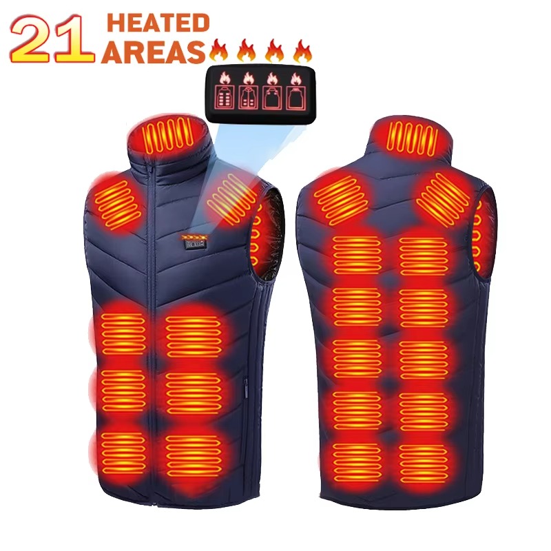 ThermaWear | Cozy Dual-Control Heated Vest for Women with 9 Heating Zones