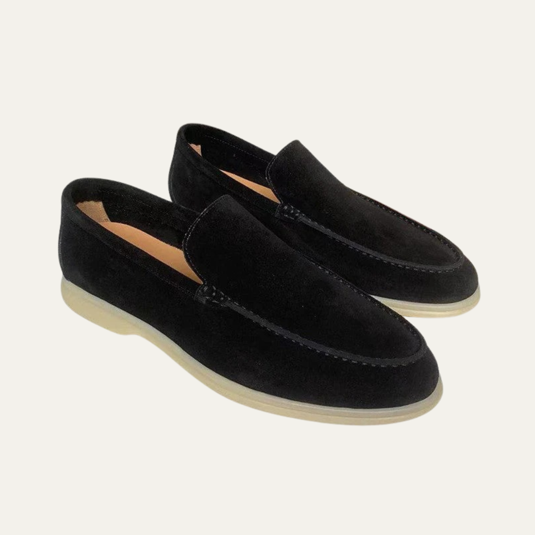 Men’s Modern Slip On Suede Platform Loafers
