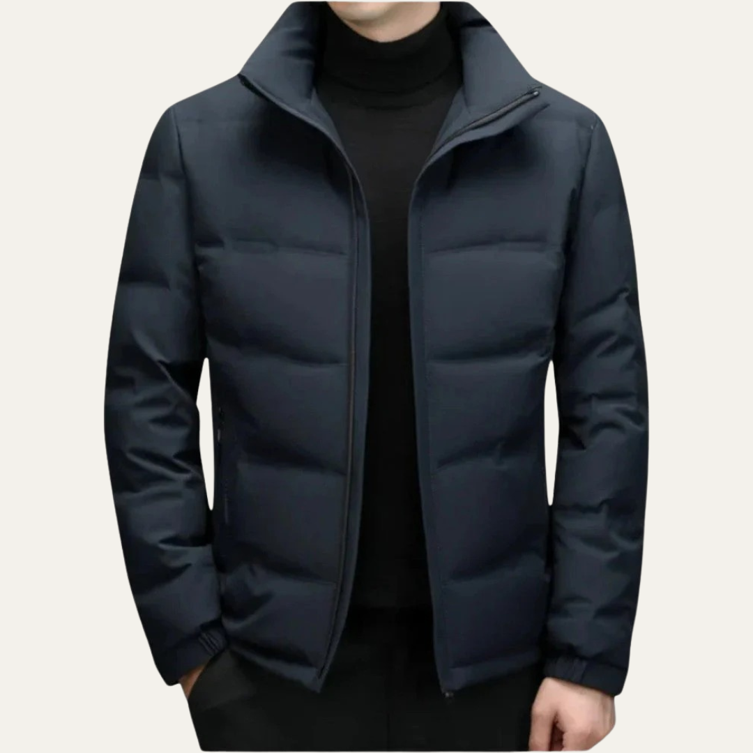 Men’s Quilted Puffer Jacket with Hood