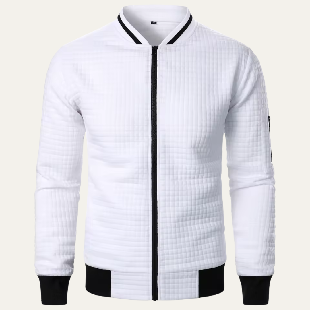 Men’s Modern Quilted Bomber Jacket