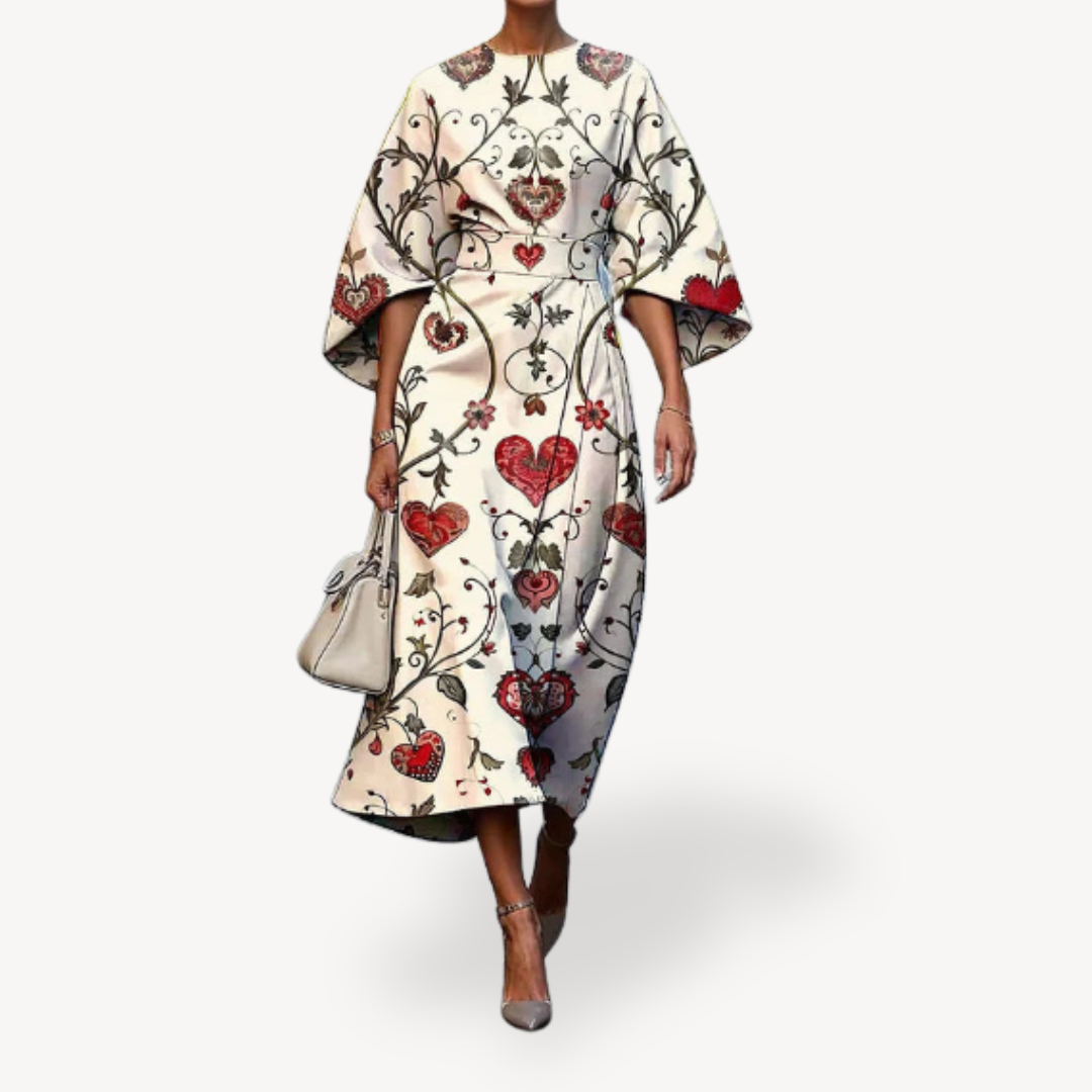 Women's Floral Print Midi Dress