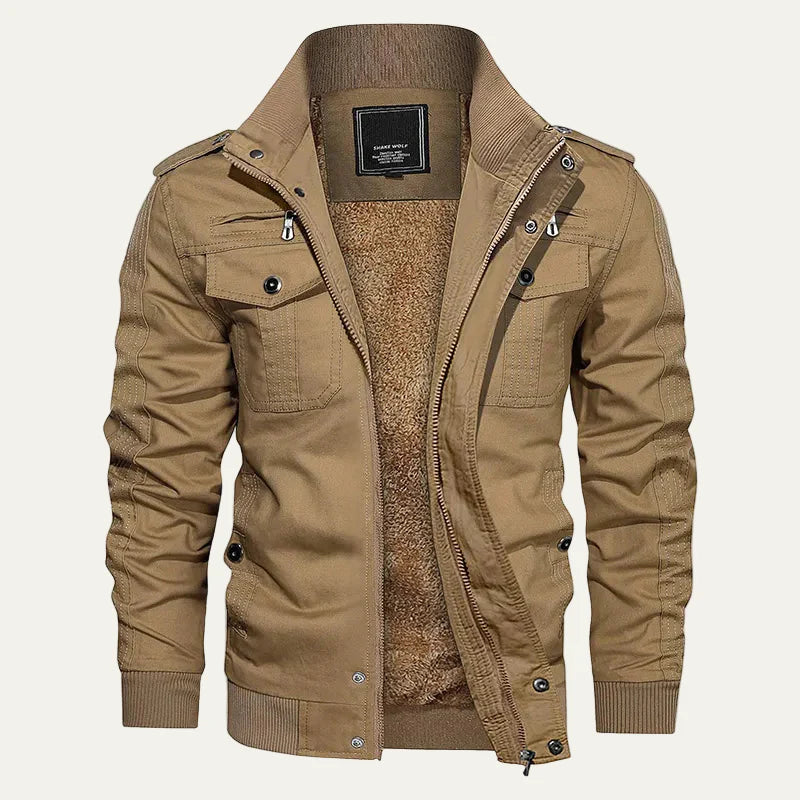 Men’s Fleece Lined Military Field Jacket