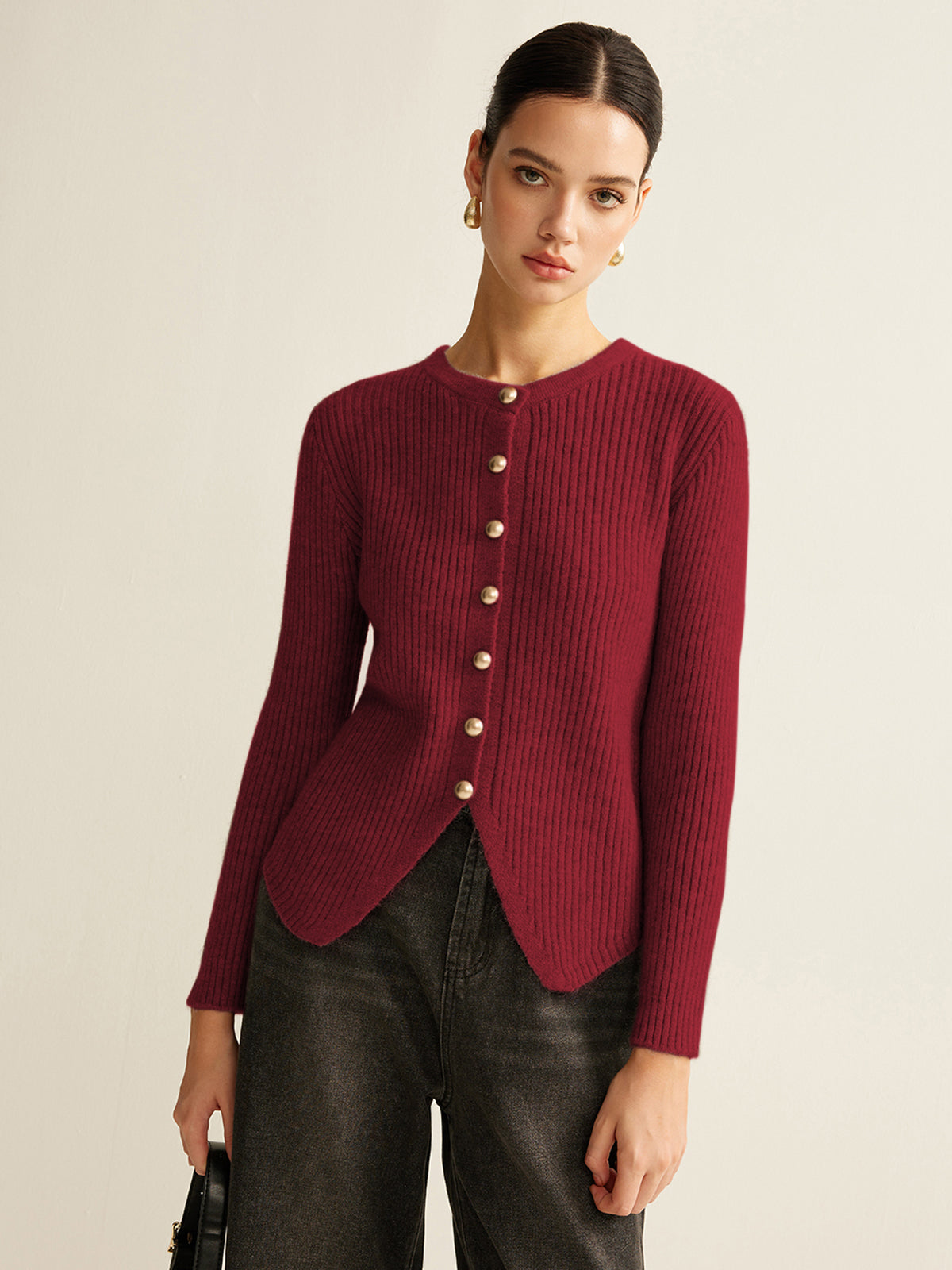Women's Button-Up Jumper - Elise