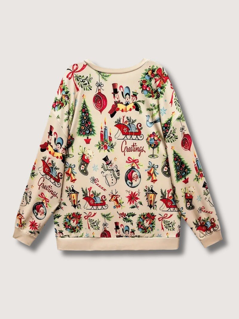 Women’s Festive Santa Sleigh Christmas Sweater