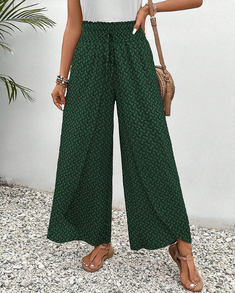 Comfortable Loose Fit Elastic Waist Pants