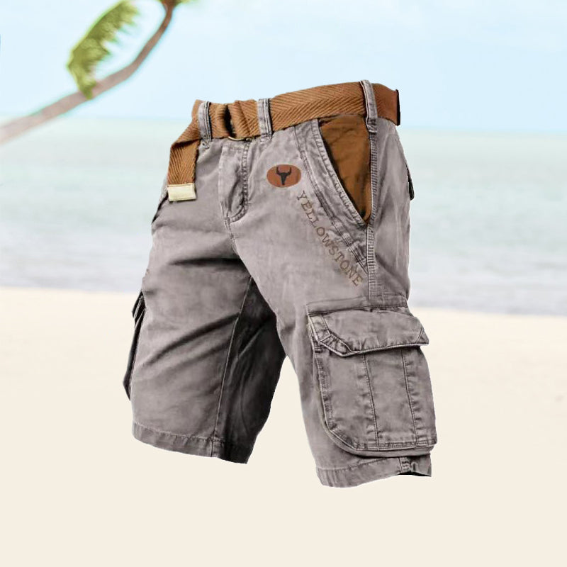 Men's multi-purpose cargo shorts - iman