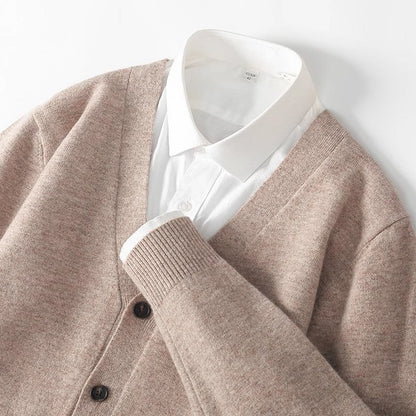 Classic Men's Button Front Sweater Cardigan - BritishElegance