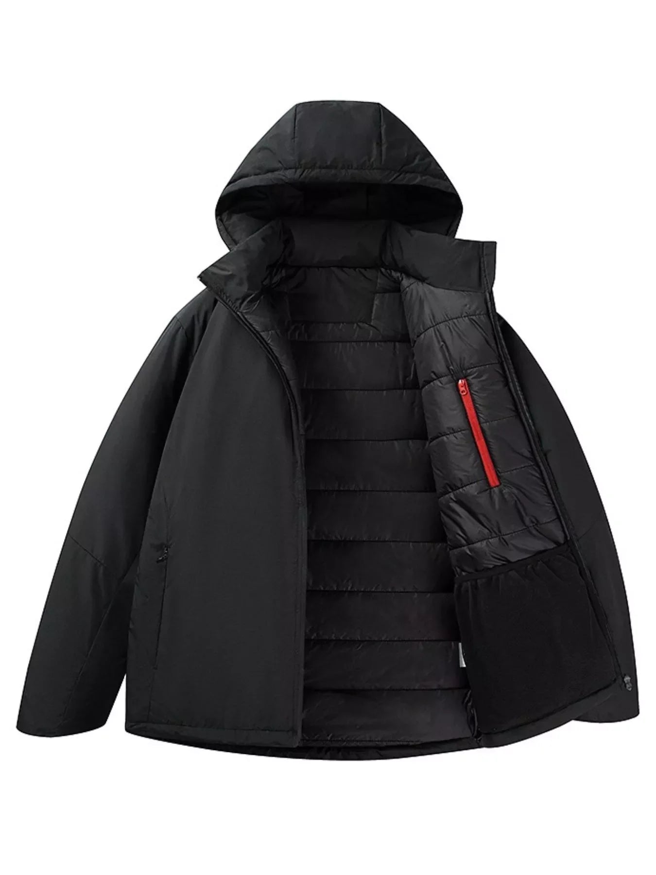 Large Men's Insulated Hoodie Coat