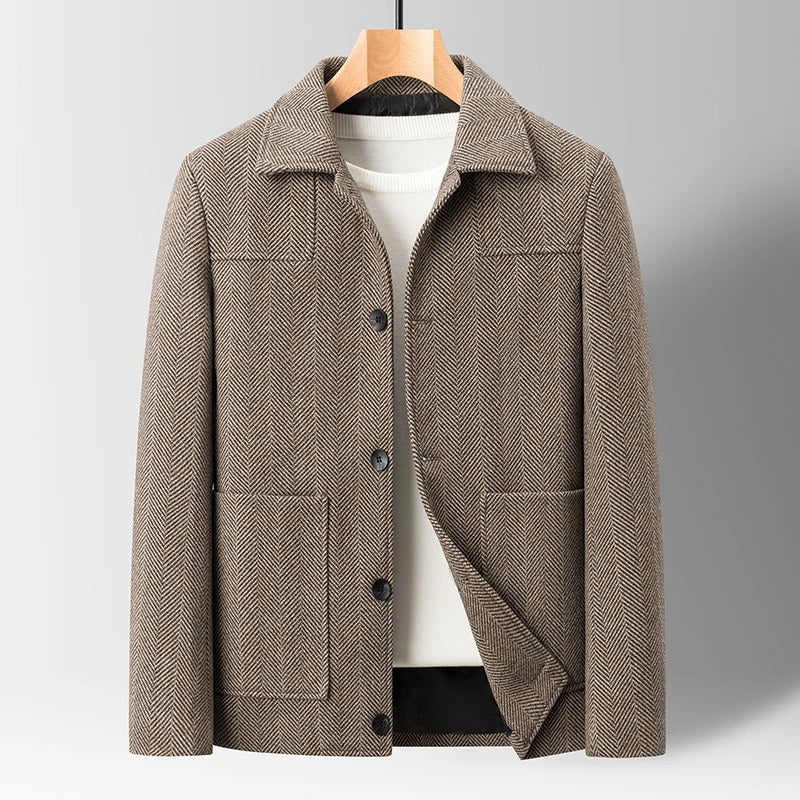 Klassische Fischgrat Jacke