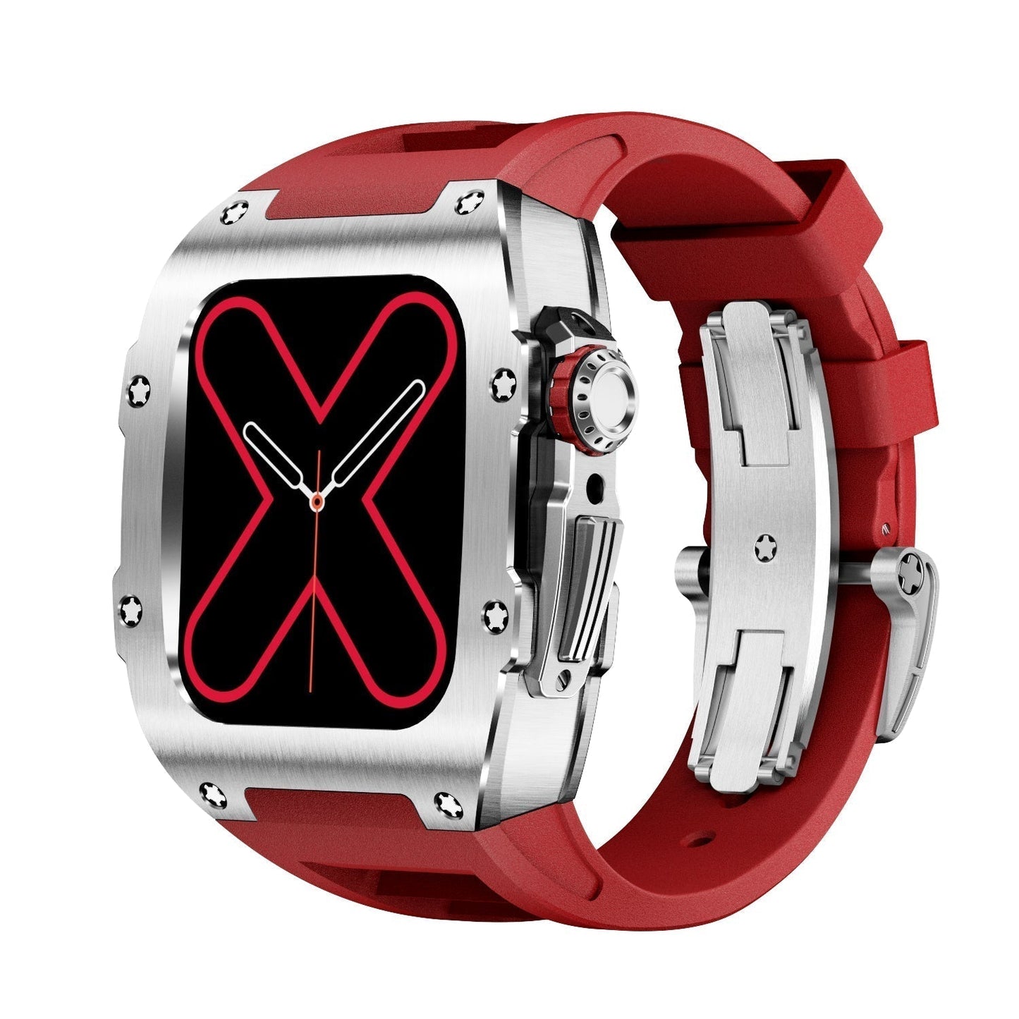Slim Silver Smart Watch Cover Case