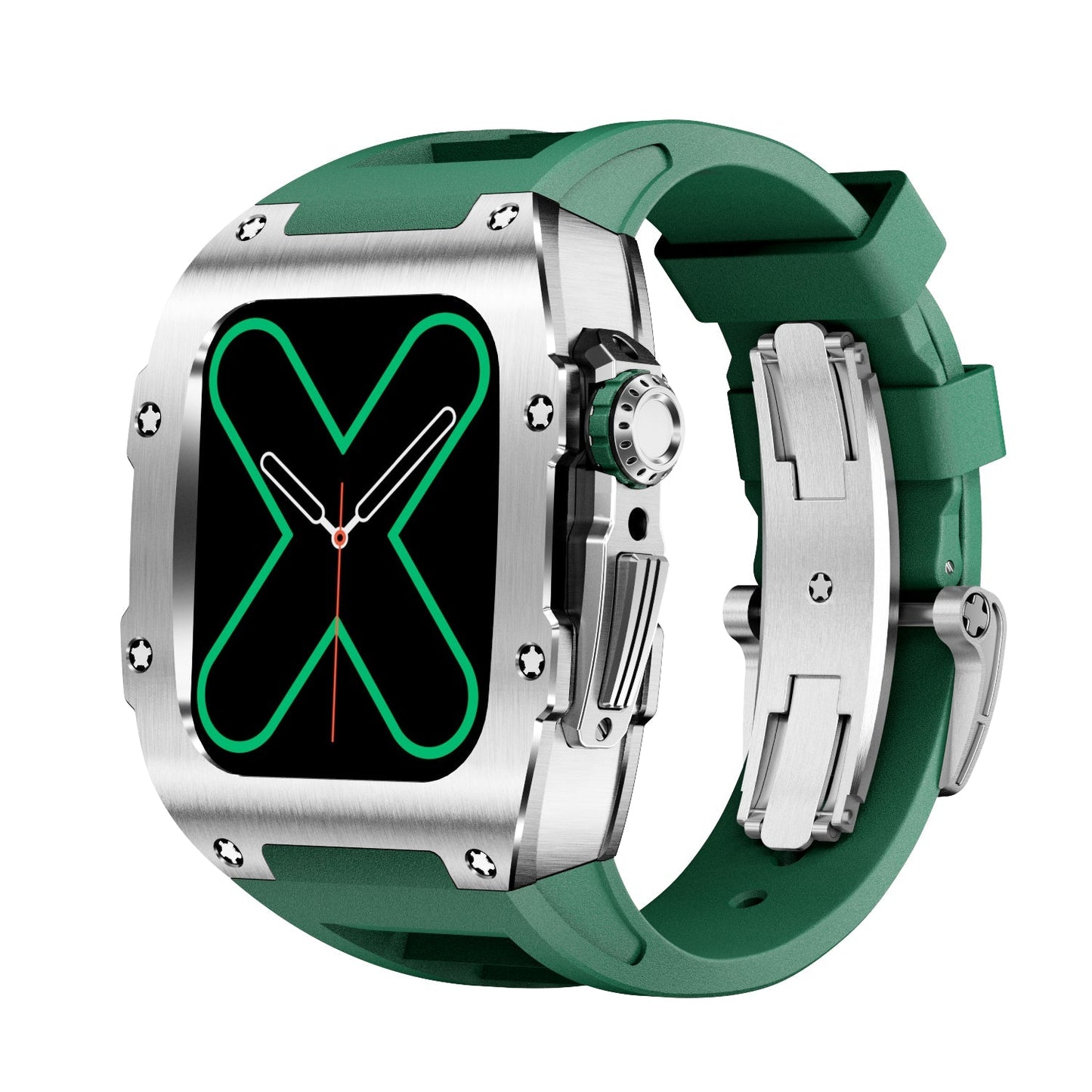 Slim Silver Smart Watch Cover Case