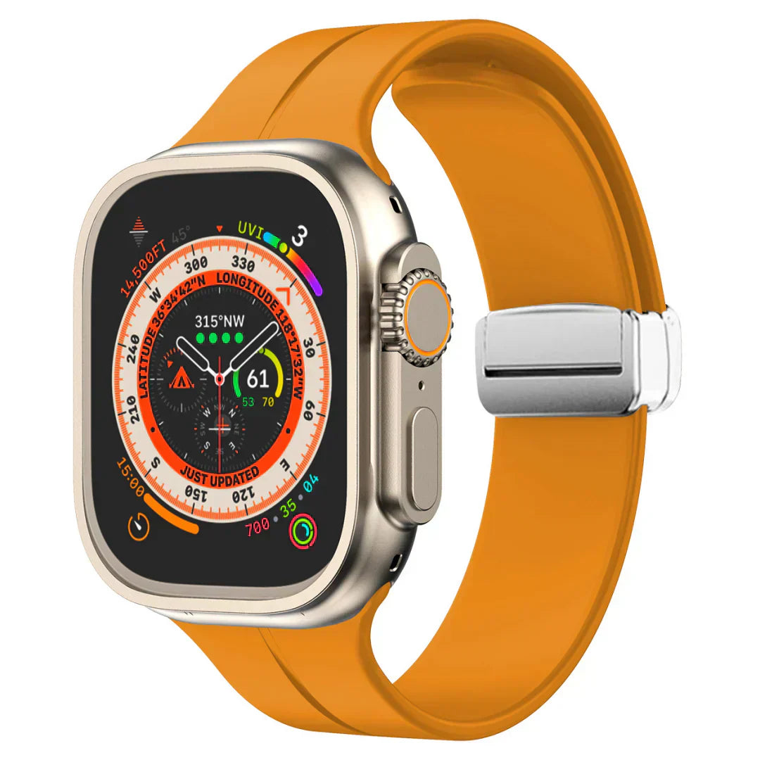 Slim Flexible Apple Watch Band With Strong Magnet