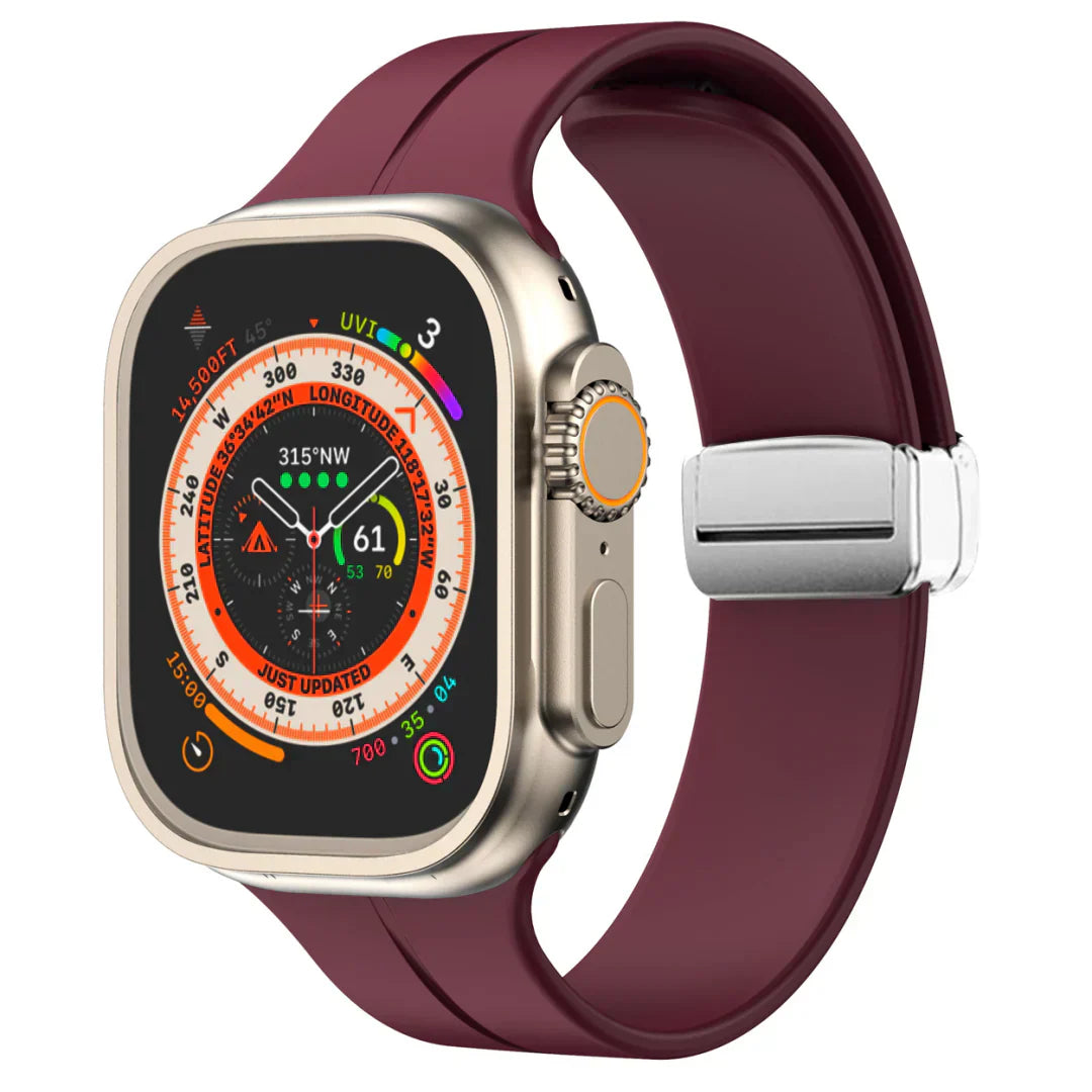 Slim Flexible Apple Watch Band With Strong Magnet