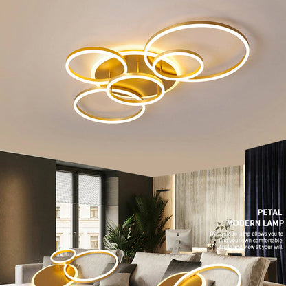 Calming LED Ceiling Lamp with Warm Soft Glow - BritishElegance