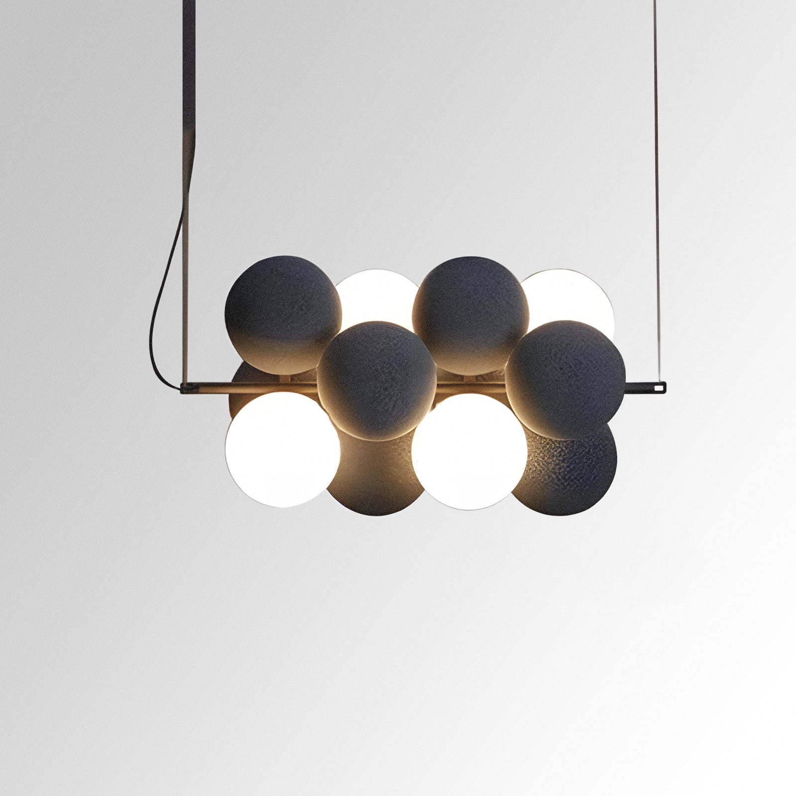 Modern Glass Ball Chandelier - BritishElegance
