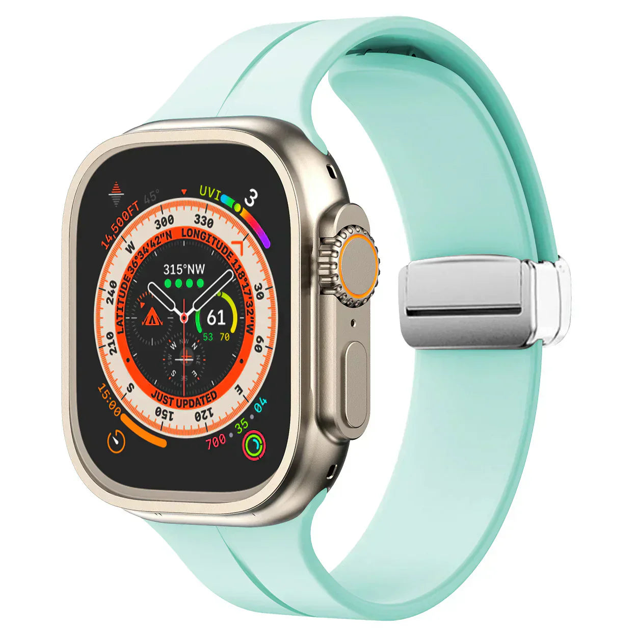 Slim Flexible Apple Watch Band With Strong Magnet