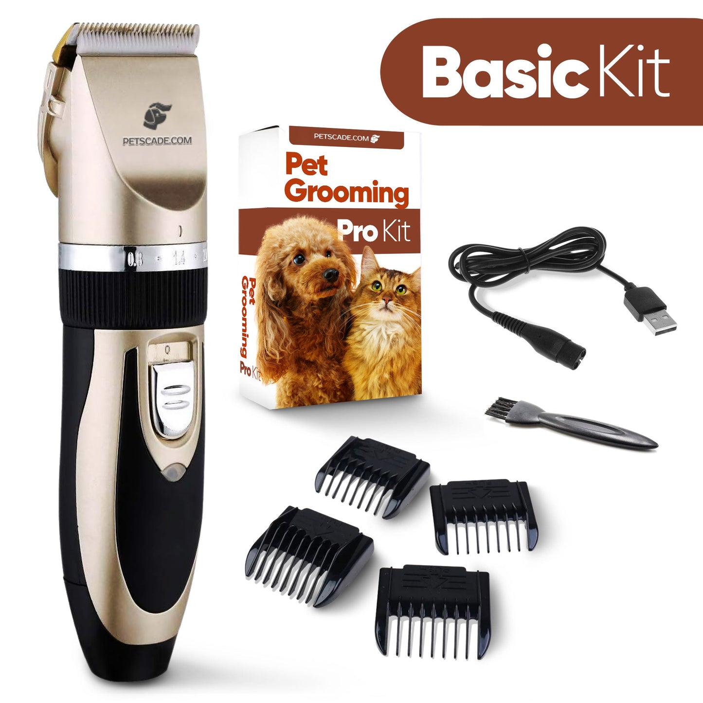 Pet Grooming Fur Care Brush Kit