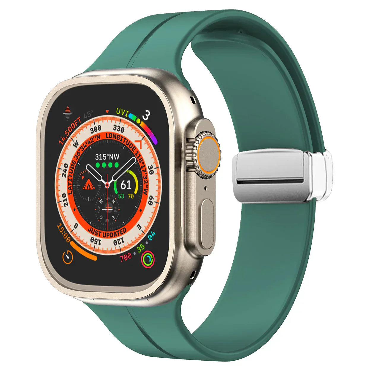 Slim Flexible Apple Watch Band With Strong Magnet