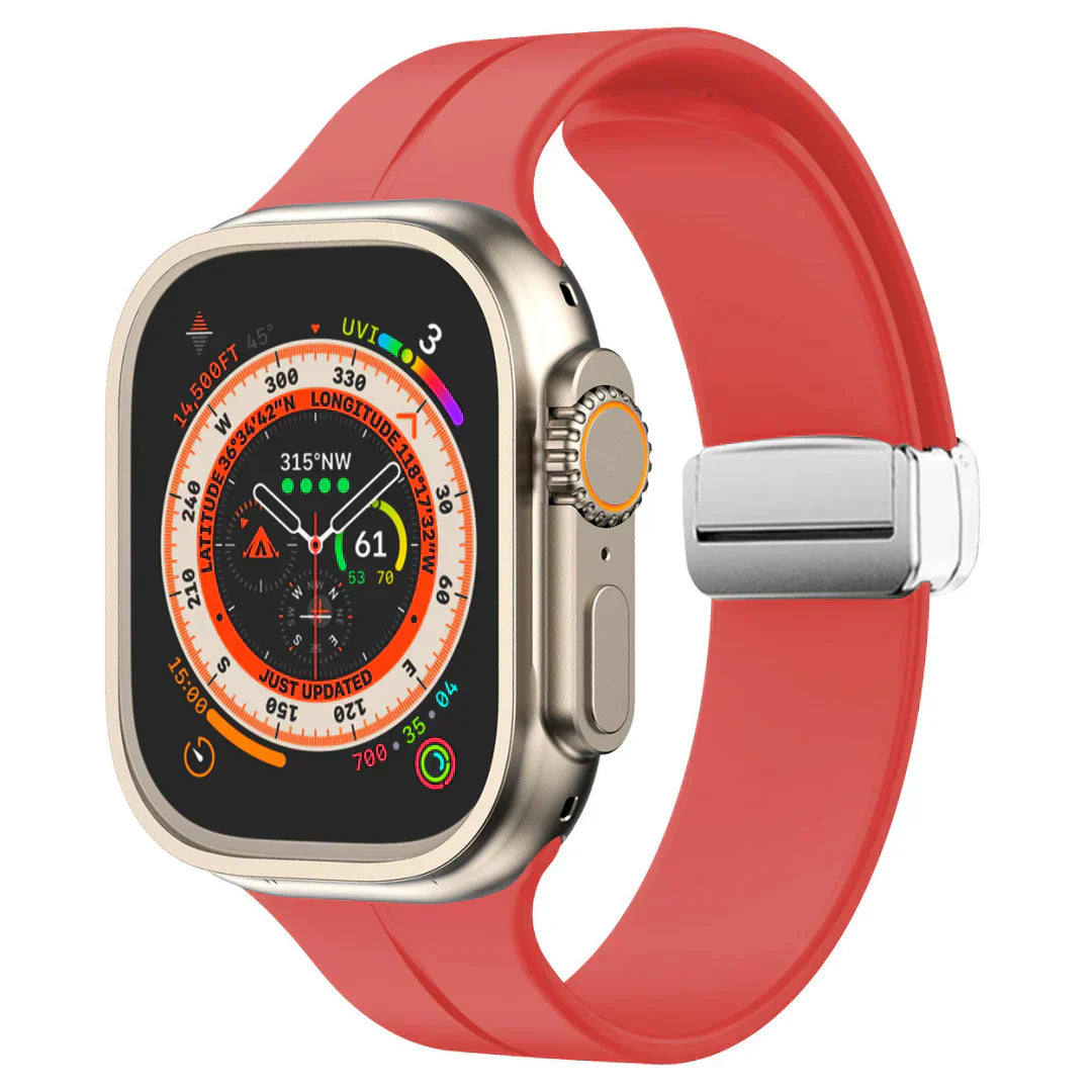 Slim Flexible Apple Watch Band With Strong Magnet