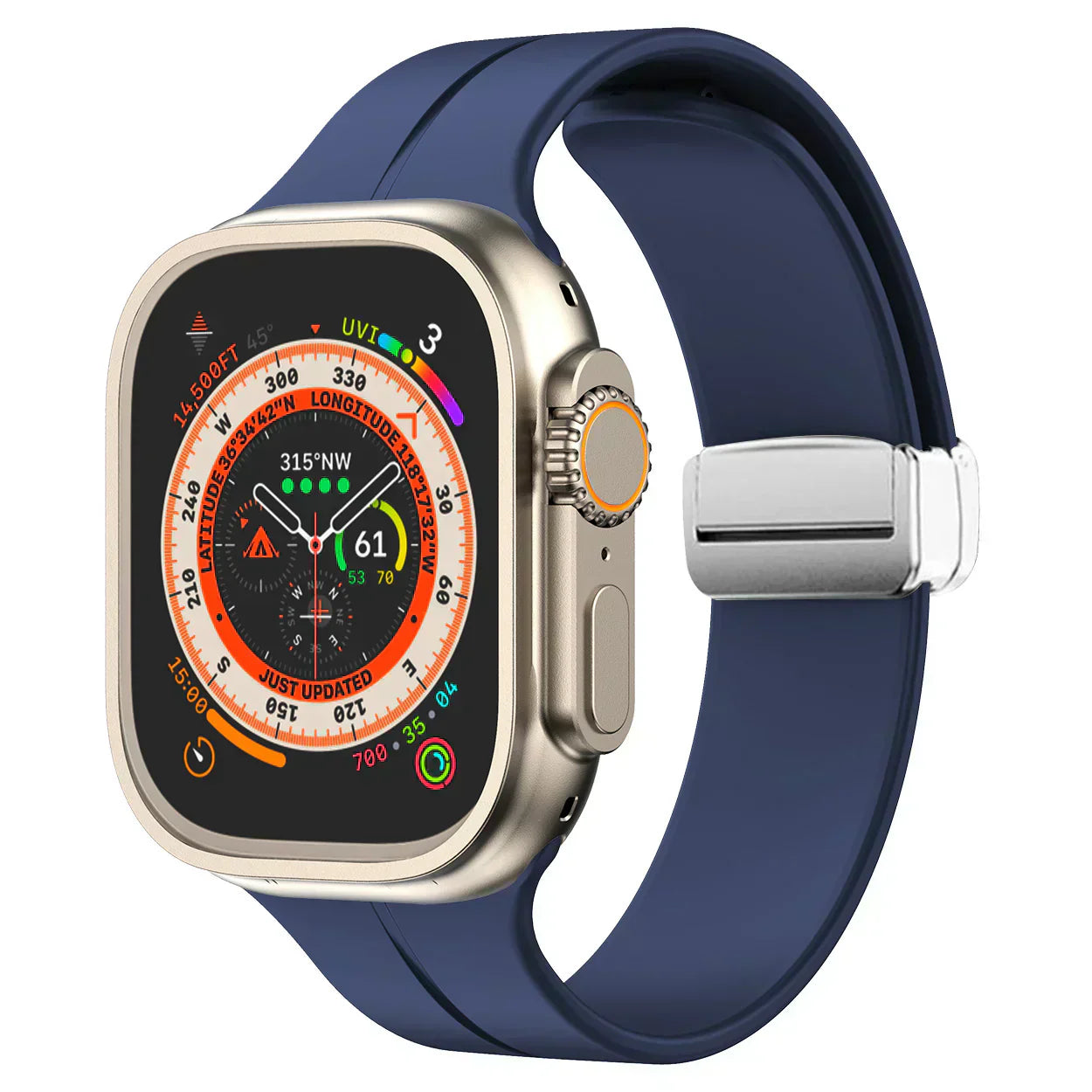 Slim Flexible Apple Watch Band With Strong Magnet