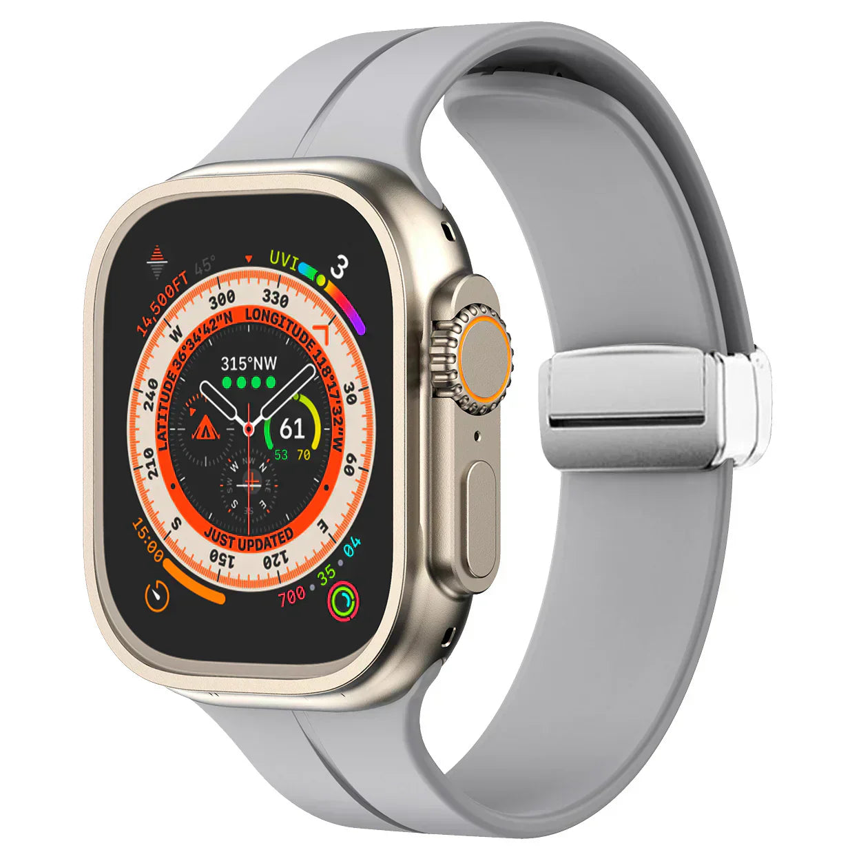 Slim Flexible Apple Watch Band With Strong Magnet