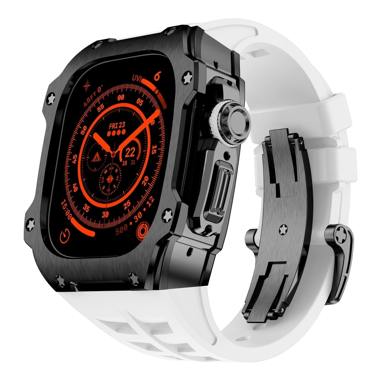 Tough Black Stainless Steel Case for Apple Watch Ultra